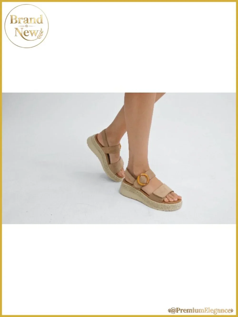 UBFEN Women's Platform Wedge Sandals Orthopedic Arch Support Espadrille
